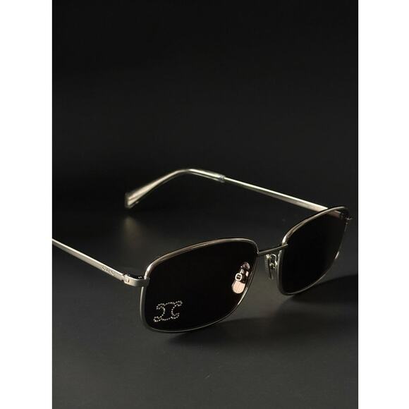 NEW Celine CL40285U Triomphe Crystal Silver Sunglasses - Picture 1 of 5